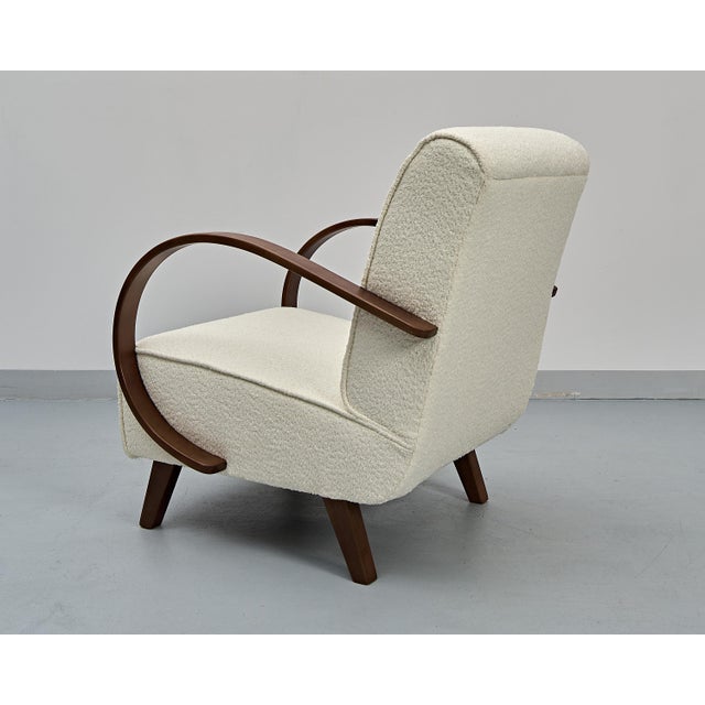Bouclé Armchairs by Jindřich Halabala, 1930s, Set of 2 For Sale - Image 6 of 17