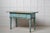 Gustavian (Swedish) Antique Classic Folk Art Gustavian Swedish Turquoise Table with a Drawer For Sale - Image 3 of 10