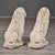 1940s Pair of Vintage French Cast Stone Seated Lion Garden Statues For Sale - Image 5 of 10
