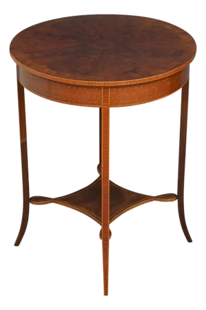 Edwardian Flamed Mahogany Table, 1890s