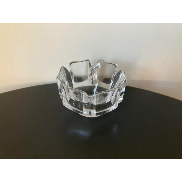 Mid 20th Century Scandinavian Crown Orrefors Crystal Catchall Bowl, Signed For Sale - Image 5 of 18