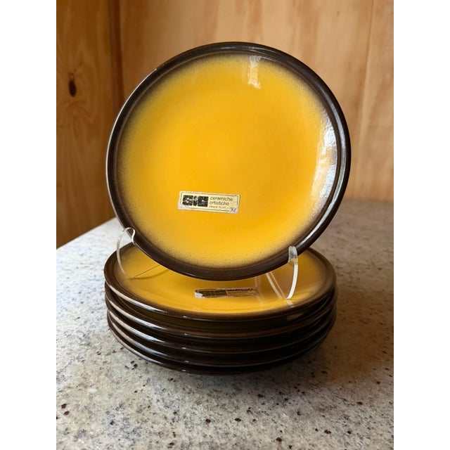 Vintage Plates from SIC Scuola Italiana Ceramiche, Italy, 1970s, Set of 6 For Sale - Image 9 of 14