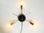 Mid-Century Modern Brass 3-Arm Sputnik Ceiling or Wall Lamp, 1950s For Sale - Image 12 of 18