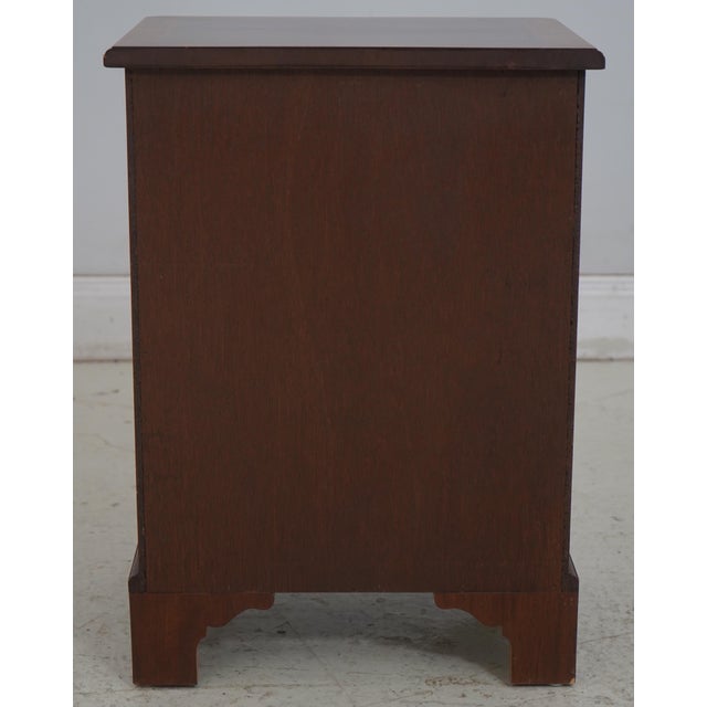 Pair English George III Burl Walnut Chest Nightstands For Sale - Image 16 of 16