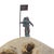 Astro 015 - 3d Three Dimensional Vertical Original Contemporary Abstract Mixed Media Stone Sculpture by Kevin Perrault For Sale - Image 4 of 11