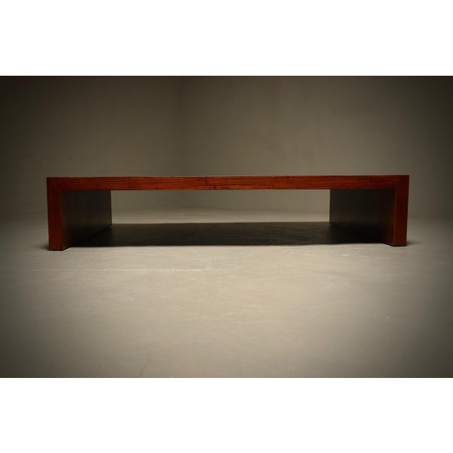 Mid-Century Modern Large Bamboo Coffee Table in the style of Axel Vervoordt, 1980s For Sale - Image 3 of 12