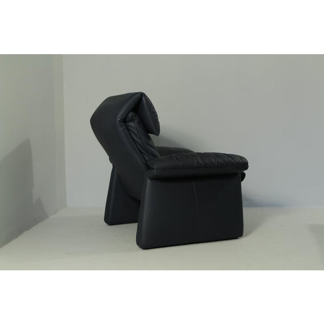 Modern Leather Armchair Lugano by Erpo Int., 1985 For Sale - Image 3 of 15