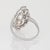 Early 20th Century Vintage Art Deco 1.30ct Diamond Ring Sz 6 Platinum Cocktail Fine Estate Jewelry For Sale - Image 5 of 7