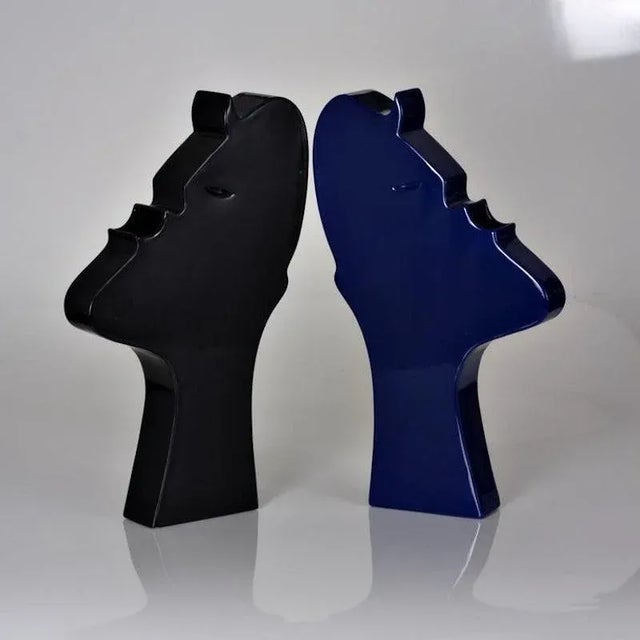 Ceramic Sculpture Face Model by Ambrogio Pozzi for Superego Editions For Sale - Image 4 of 9