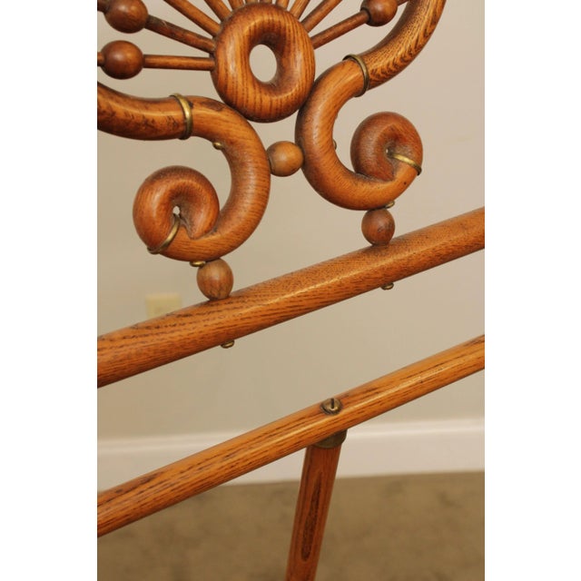 Antique Victorian Oak Stick & Ball Easel For Sale - Image 11 of 13