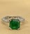 2 Carat Natural Square Emerald & 0.65 Ct Diamond Ring In Platinum size 3.75 i am selling this ring at a very reasonable...