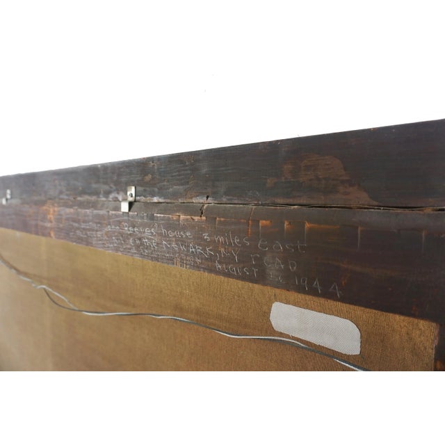 Brown Original Late 19th Century Oil Painting of Upstate New York Landscape by Frances B. Clark For Sale - Image 8 of 10