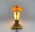 Art Deco Brass & Milk Glass Table Lamp, 1930s For Sale - Image 3 of 13