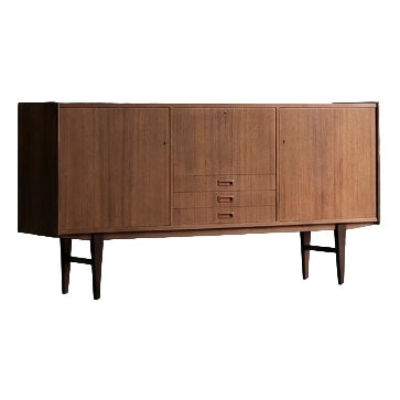 Mid-Century Scandinavian Modern Teak Sideboard with Drawers, 1960s For Sale