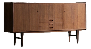 Mid-Century Scandinavian Modern Teak Sideboard with Drawers, 1960s