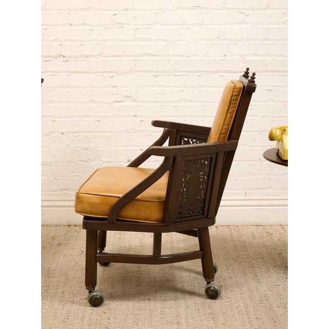 Orange Vintage Mid Century Armchairs For Sale - Image 10 of 12