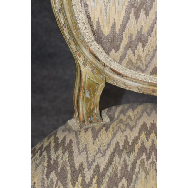 Pair French Louis XVI Style Painted Side Chairs For Sale - Image 13 of 13