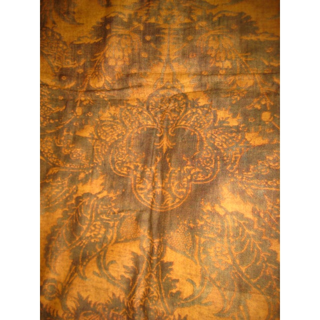 Baroque Antique Fortuny Saffron Tapestry For Sale - Image 3 of 9