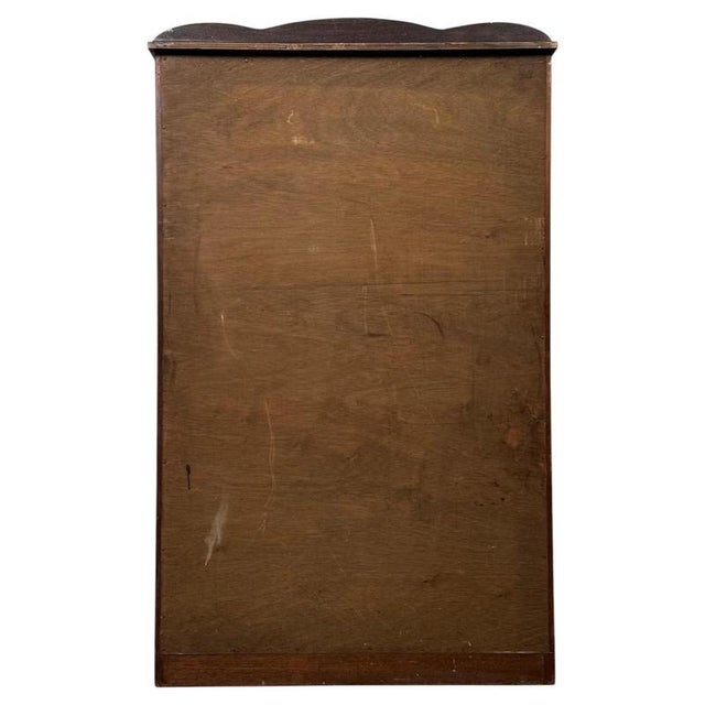 Brown Art Deco Style Figured Walnut Display Cabinet, 1900s For Sale - Image 8 of 11