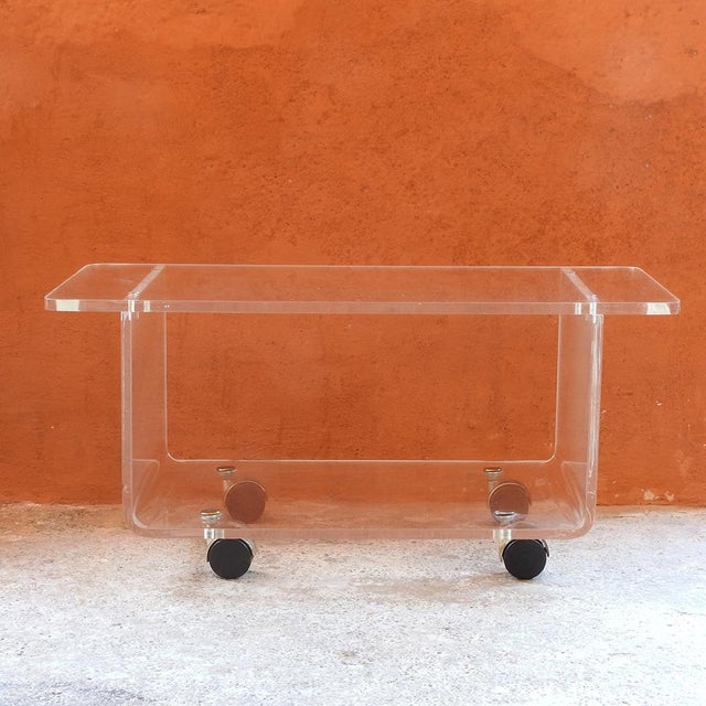 Mid-Century Modern Vintage Space Age Side Table, France, 1970s For Sale - Image 3 of 9