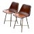 1960s Vintage Leather Wrapped Bucket Chairs - a Pair For Sale