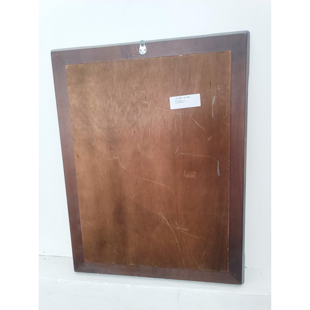 Large Mirror in Cherry Wood, 1970s For Sale - Image 6 of 8