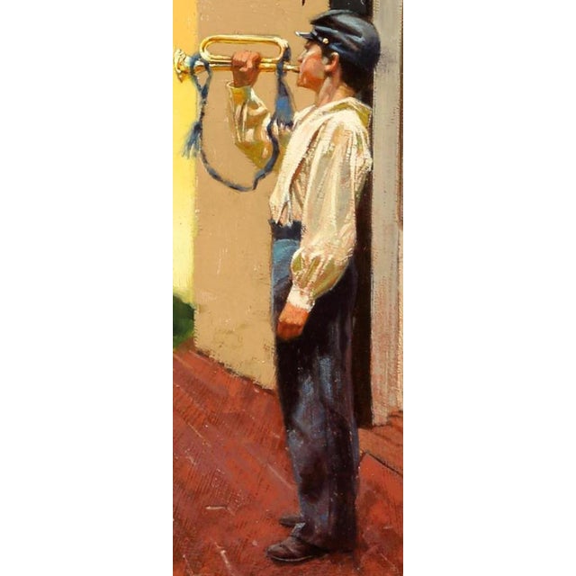 Don Prechtel "Civil War Soldier Playing the Bugle" Oil Painting Chairish
