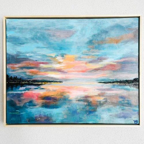 Bring the colors of a unique sunset into your home with “Mister Pink Sky”. Are you looking for a special piece of art for...
