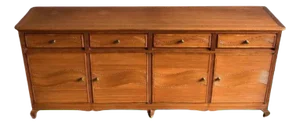 Split Reed Rattan Wicker Sideboard by Vivai Del Sud