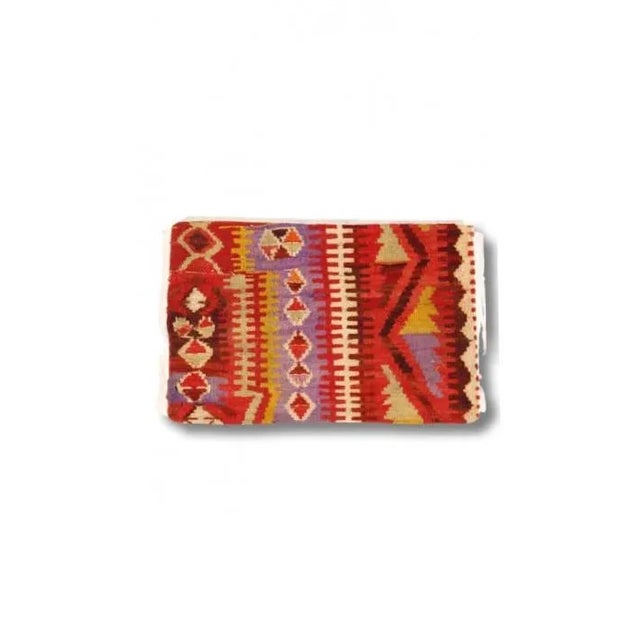 Traditional Vintage Hand Woven K54 Pillow 16" X 24" For Sale - Image 3 of 3