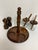 Vintage Mid-Century Wood & Glass Condiment Caddy Salt & Pepper Mill Set For Sale In Saint Louis - Image 6 of 12