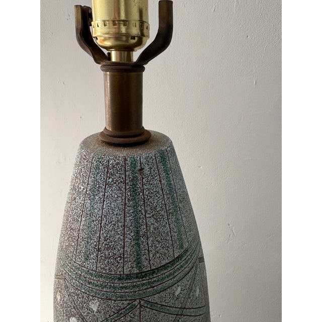 1970s 1970's Ceramic Table Lamp, Attributed to Fratelli Fanciullacci For Sale - Image 5 of 6
