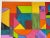 2000 - 2009 2003 Vintage Daniel Colorful Geometric Abstract Oil on Canvas Painting – Unframed For Sale - Image 5 of 10