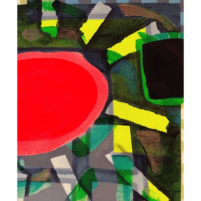 Max Manning “Untitled (CVS175)” Contemporary Pink, Green, & Teal Geometric Abstract Painting, 2020 For Sale - Image 4 of 8