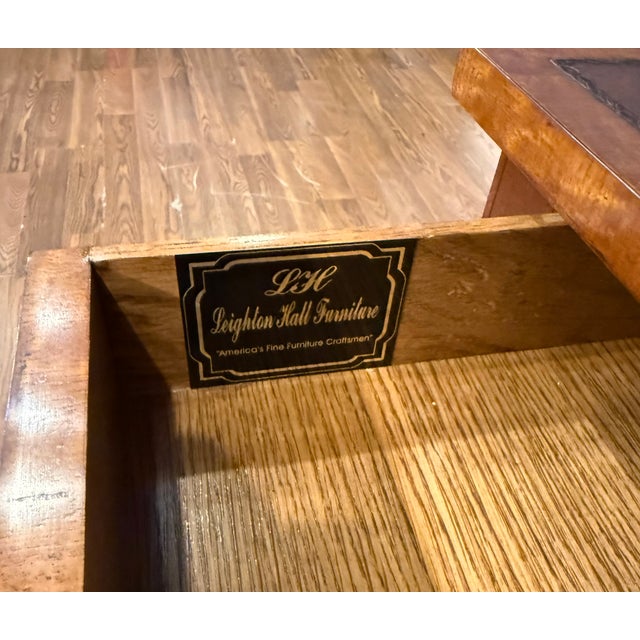 2020s Hepplewhite Mahogany Writing Desk by Leighton Hall - Showroom Sample For Sale - Image 5 of 18