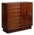 1970s Brazilian Rosewood Gentleman's Dresser Chest by Westnofa Sweden, Attributed For Sale