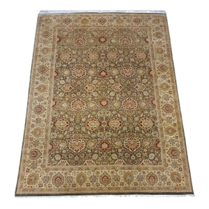 Hand-Knotted Indo-Persian Agra Style Wool Rug