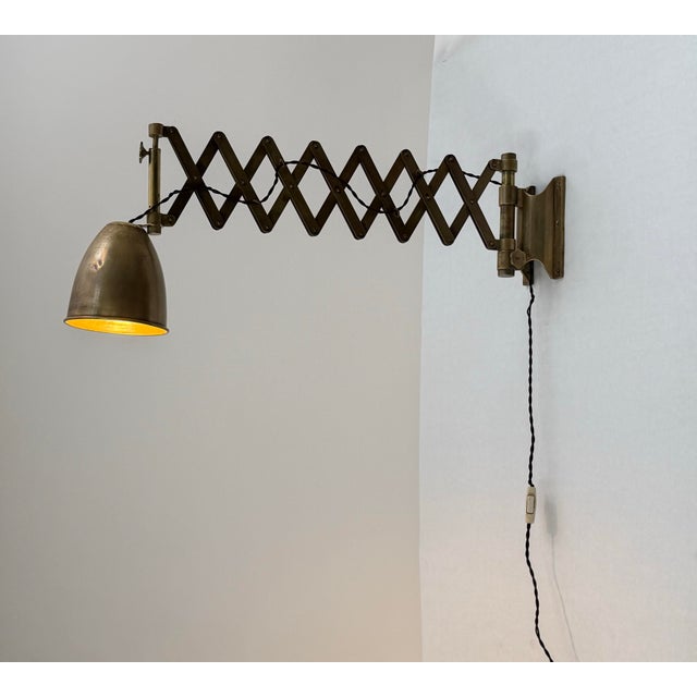 Vintage Compass Wall Lamp, 1950s For Sale - Image 6 of 6