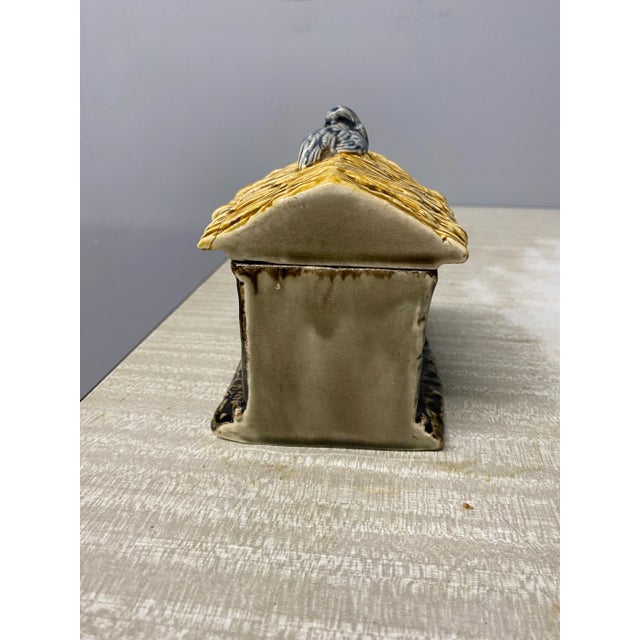 1880 Choisy-Le-Roi French Majolica Dog in a Kennel Box For Sale - Image 4 of 8