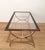 Neoclassical Brass coffee table with clear glass top and black lacquered edges For Sale - Image 3 of 12