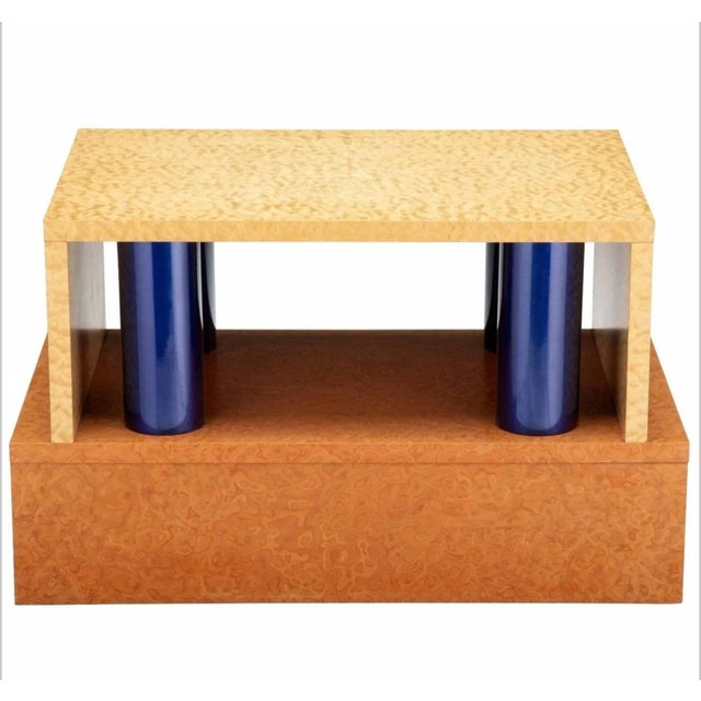 Postmodern Ettore Sottsass & Marco Zanini for Leitner Donau Collection Bed and Nightstand For Sale - Image 3 of 11