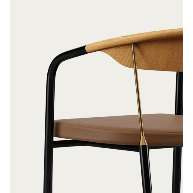 Chairman Chair in Oak with Upholstery in Umber by Henrik Tengler for One Collection For Sale - Image 6 of 15