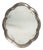 Art Deco Baroque Italian Table Mirror in Pewter, 1930s For Sale