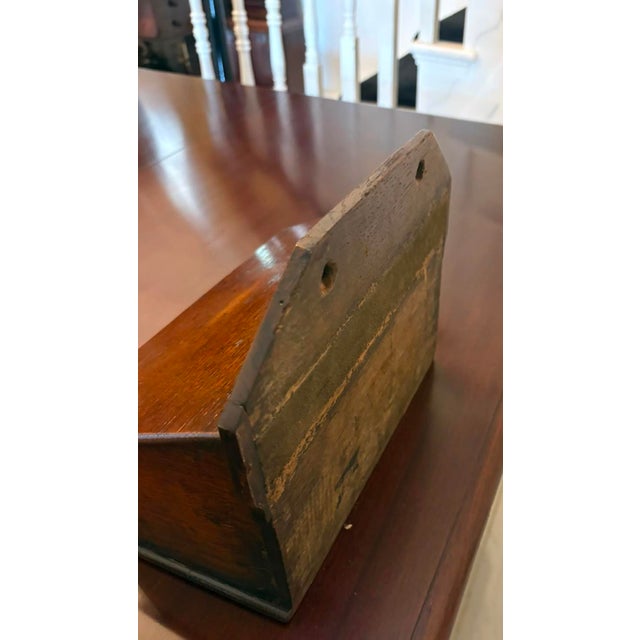 Antique Georgian Oak Wall Hanging Candle Box, 1790 For Sale - Image 6 of 9