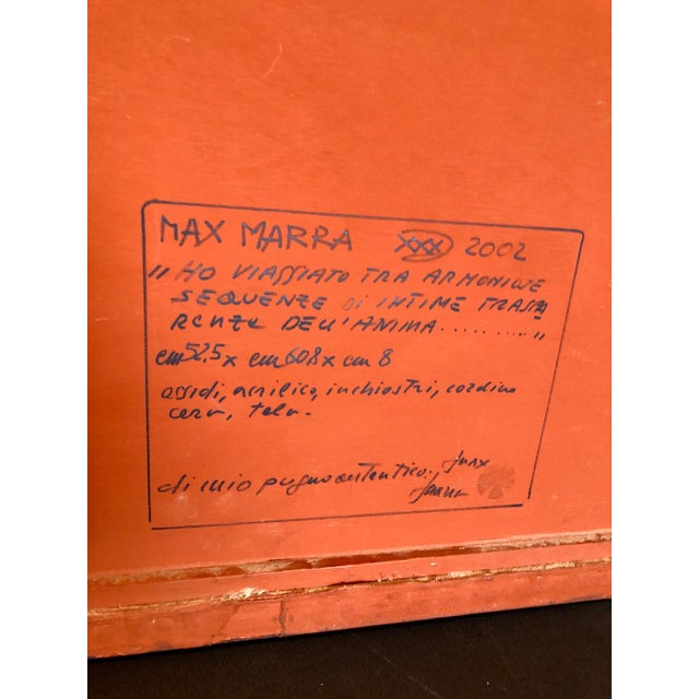 Max Marra, Italian Modernist Abstract Sculpture Painting Shaped Canvas Brutalist Collage, 2002 For Sale In Miami - Image 6 of 15