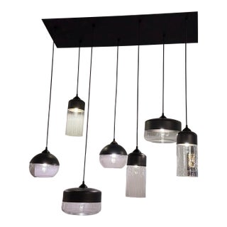 Hennepin Made Parallel Collection Pendant Chandelier, Custom For Sale
