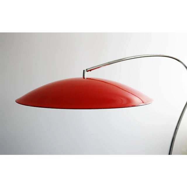 Chrome Kurt Versen Style Floor Lamp For Sale - Image 8 of 8