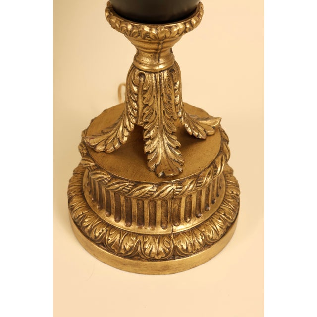 Neoclassical Mid 20th Century Neoclassical Empire Style Urn Table Lamps - Pair For Sale - Image 3 of 12