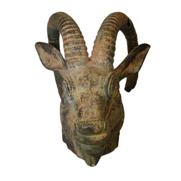 1960s Bronze Rams Head For Sale - Image 4 of 10