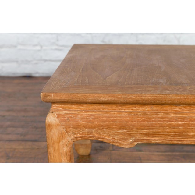 Vintage Thai Ming Style Low Drinks Table with Horsefoot Feet & Patina For Sale - Image 12 of 13